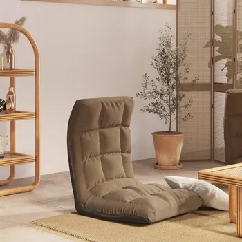 Obývací pokoj vidaXL Skládací lenoška na podlahu textil [336585] Barva: taupe