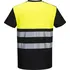 pracovní tričko Portwest PW311BKYXS černé/žluté, XS