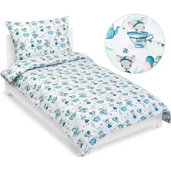 Povlečení Bellatex Povlečení bavlněné Junior Modrá,Bílá