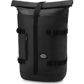 Městský batoh Batoh pro muže dámský městský černý roll top A4 cyklistický rolltop ZAGATTO