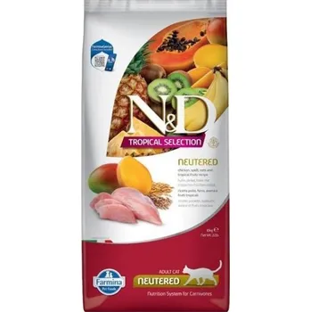 Krmivo pro kočku N&D Low Grain Tropical Selection Cat Neutered Chicken 10kg