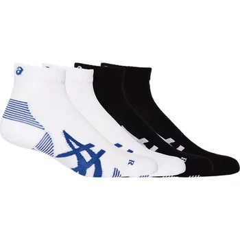 Pánské ponožky Asics 2PPK Cushion Run Quarter Sock 3013A800001 - performance black/brilliant white 43/46