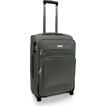AVANCEA Textilní cestovní kufr GP4732 2W zelenošedá S 55x37x24 cm