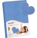 Prostěradlo froté modrá 120x200 cm