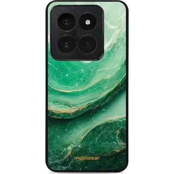 Pouzdro na mobilní telefon Lesklý kryt Mobiwear Glossy - Xiaomi 14 Pro - G023G - Zelený mramor (Prémiové lesklé pouzdro, obal, kryt Mobiwear Glossy na mobil Xiaomi 14 Pro - G023G - Zelený mramor, materiál Plast + TPU silikon - krytí po všech stranách, neošoupatelný potisk, tenké)