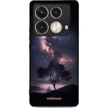 Pouzdro na mobilní telefon Lesklý kryt Mobiwear Glossy - Infinix Note 40 Pro - G005G Strom s galaxií (Prémiové lesklé pouzdro, obal, kryt Mobiwear Glossy na mobil Infinix Note 40 Pro - G005G Strom s galaxií, materiál Plast + TPU silikon - krytí po všech stranách, neošoupatelný)