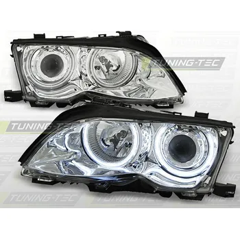 Přední světlomet Přední světla BMW E46 01-05 Angel Eyes CCFL - chrom (LPBM31)