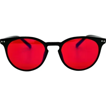 Chytré brýle Earplugs.cz Červené brýle proti modrému světlu Barva: Černá