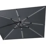 Platinum Boční slunečník Challenger T2 s LED osvětlením- čtverec 300x300 Barva: Anthracite, Velikost: 300 x 300 7125