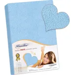 Prostěradlo froté světle modrá 160x200 cm