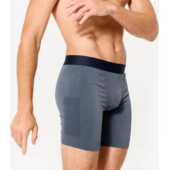 Boxerky DECATHLON Pánské dlouhé boxerky bezešvé M MODRÁ