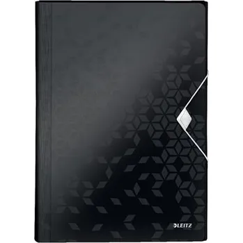 LEITZ Aktovka s přihrádkami WOW, PP, černá