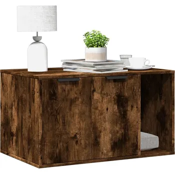 vidaXL Skříňka na kočičí záchod 80x50x45 cm kompozitní dřevo [857736] Barva: kouřový dub