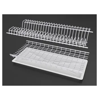 Podlahový mycí stroj ODKAPÁVAČ NA NÁDOBÍ SKLÁDACÍ 60 BÍLÝ S PODNOSEM MET