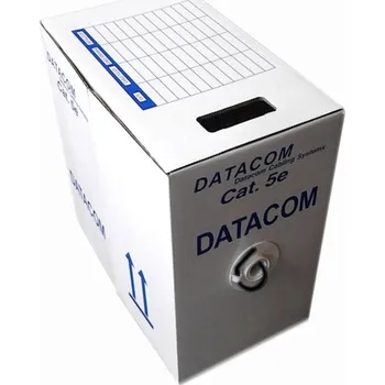 Síťový kabel Kabel UTP Cat5e 4x2x0,5mm, 24AWG, černý, drát, venkovní provedení