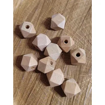 Korálek Dřevěné korálky nelakované 12x15 mm