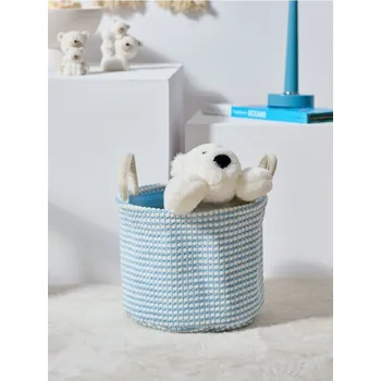 Úložný box Sinsay - Pletený úložný koš - modrá - 347EA-05X - 347EA-05X-ONE