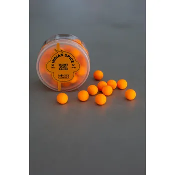 Boilies MONKEY CLIMBER PLOVOUCÍ BOILIE Indian Spice 14 mm Barva: Washed Yellow (žlutá)