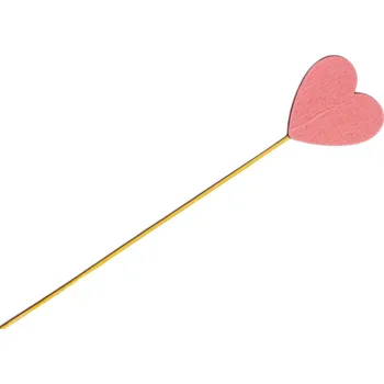 Gardners Zápich do květináče ve tvaru srdce - růžová