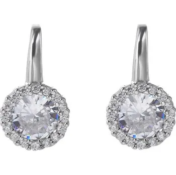 Náušnice Steel Edge Stříbrné náušnice se zirkony 306988008