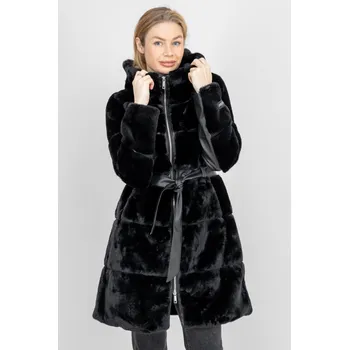 Dámský kabát Rino & Pelle Rino&Pelle dámský kožešinový kabát Harvard černý Velikost: 42