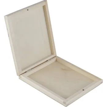 Úložný box Dřevotéka Dřevěná krabička na CD magnetická - přírodní 14x14 cm Dřevěná krabička na CD magnetická - přírodní 14x14 cm