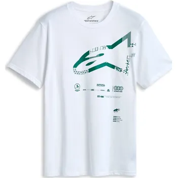 Triko GEOGRAFICA CSF, ALPINESTARS (bílá) (Velikost: 2XL)