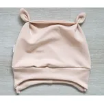 AMÁLKA Elastická čepička teplákovina, oříšková Velikost: 56-62