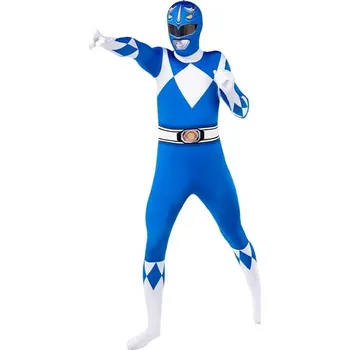 Karnevalový kostým Funiglobal - Modrý Power Ranger kostým druhá kůže - XXL