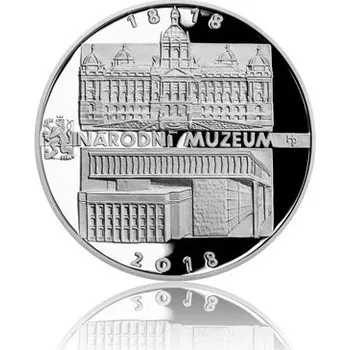 Česká národní banka 2018 - Stříbrná mince Národní muzeum - Proof 13 g