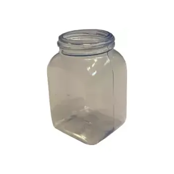 Dóza na potraviny 310-70596 PVC DÓZA 100 ML ČIRÁ ŠIROKOHRDLÁ HRANATÁ, BEZ UZÁVĚRU