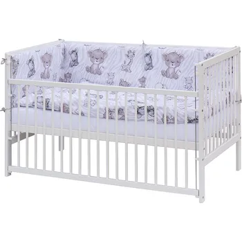 Dětská postýlka Dětská postýlka s kompletní výbavou Scarlett 140 x 70 cm - Fera - béžová