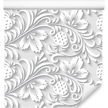 Fototapeta Tapeta do Salonu Prostorové Listy Rostliny Dekorace