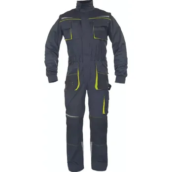 Pracovní kombinéza EMERTON STRETCH kombinéza černá/žlutá - v.54