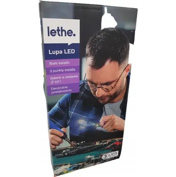 Lupa LETHE LED 2x zvětšení 3 světelné body