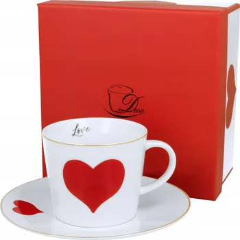 Porcelánový Šálek Duo HEARTS 250 ml 1 ks