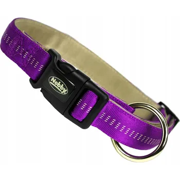 Obojek pro psa NOBBY SOFT GRIP OBOJEK XS FIALOVÝ 10mm-30cm
