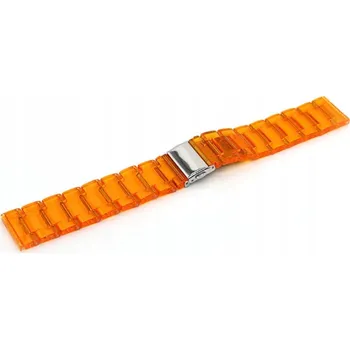 Řemínek na hodinky Řemínek RZAKcesoria pro Samsung 20mm oranžový
