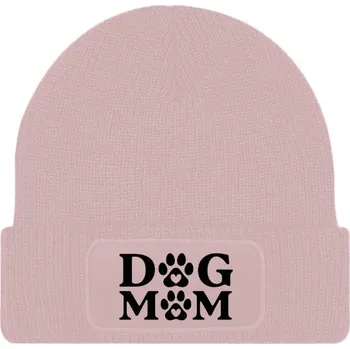 Čepice Čepice s potiskem Dog mom černá