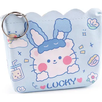 Peněženka Dívčí peněženka / klíčenka 8,5x10 cm, malé, 5 modrá světlá