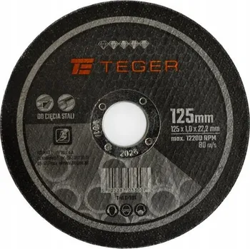 Řezný kotouč Korundový kotouč pro řezání Teger T-AT-101 125 x 1,0 x 22,2 mm