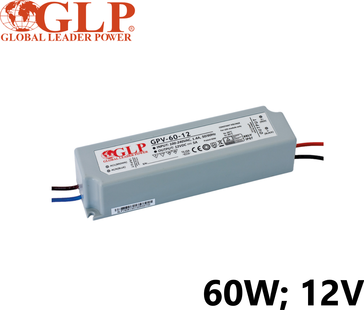 Zdroj konstantního napětí GPV 60W; 12V