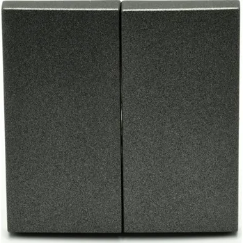 vypínač Dvojitý vypínač Klasik Efapel grafitový 90611TIS