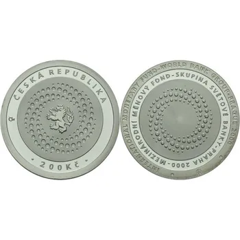 Česká mincovna - 2000 - Pamětní stříbrná mince Mezinárodní měnový fond, Proof - 13 g