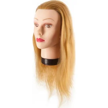 Příčesek BLOND HLAVA KADEŘNICKÁ Tréninková hlava dámská 45-50 cm pro výuku
