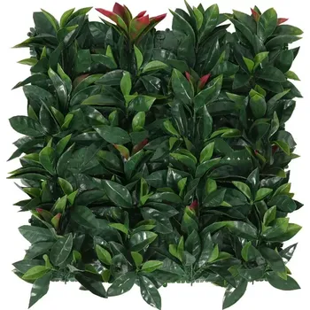 Příslušenství pro plot BOBKOVIŠEŇ okrasná červeně žíhaná, dílec 50 x 50 cm (Umělý živý plot Etna, dílec 50 x 50 cm)