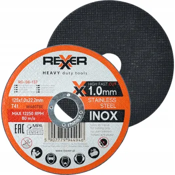 Řezný kotouč Řezný kotouč na ocel Rexxer 125 x 22,2 mm