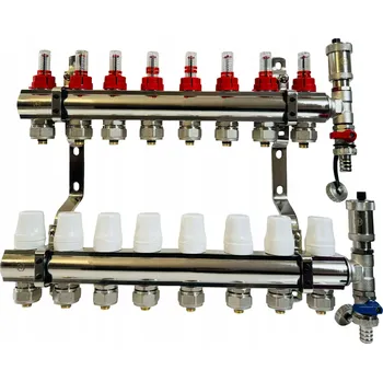 rozdělovač topení ROZDĚLOVAČ PRO PODLAHOVÉ TOPENÍ, 7 SEKCÍ/OKRUHŮ