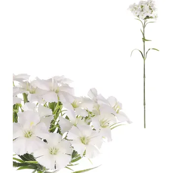 umělá květina Hvozdík bílá KUL007 WT - SLEVA 3% s kodem radost25