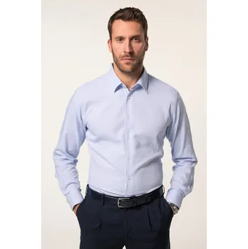 Pánská košile JP1880, Plus size Business košile JP1880, kolekce Business, dlouhé rukávy, Kent límeček, Modern střih, do 8XL pro plnoštíhlé nadměrná velikost, 835523720-1452, modrý, 3XL, Plus size oblečení, Oblečení pro vysoké muže, Nadměrné velikosti, Oblečení pro plno